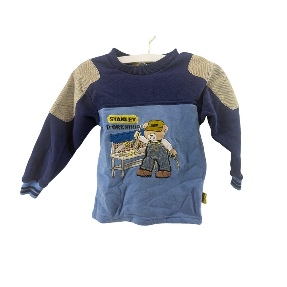 Vintage Stanley Bear Workshop Pullover Jumper Sweatshirt Size 4T
